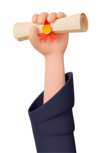 Mano y certificado
